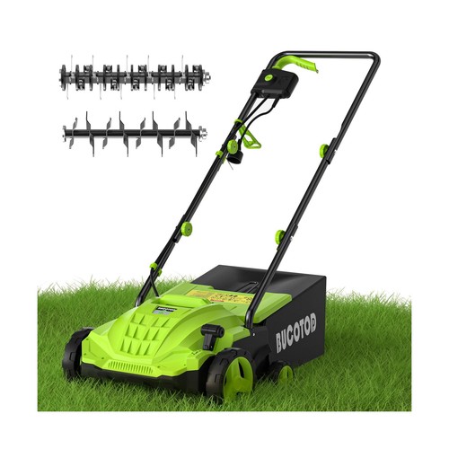 Electric dethatcher and - 2-in-1,